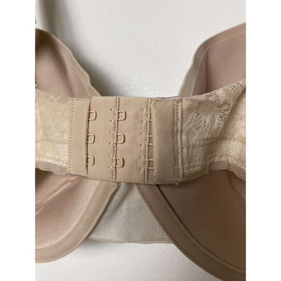 Maidenform T-shirt Bra Comfort Devotion Ultimate No-Show Demi Beige Size 40C - Picture 6 of 9